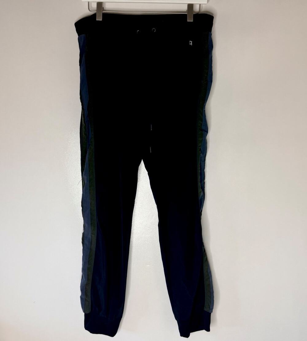 GapFit Studio Women’s Joggers Size M Black Colorblock Drawstring Active Pants
